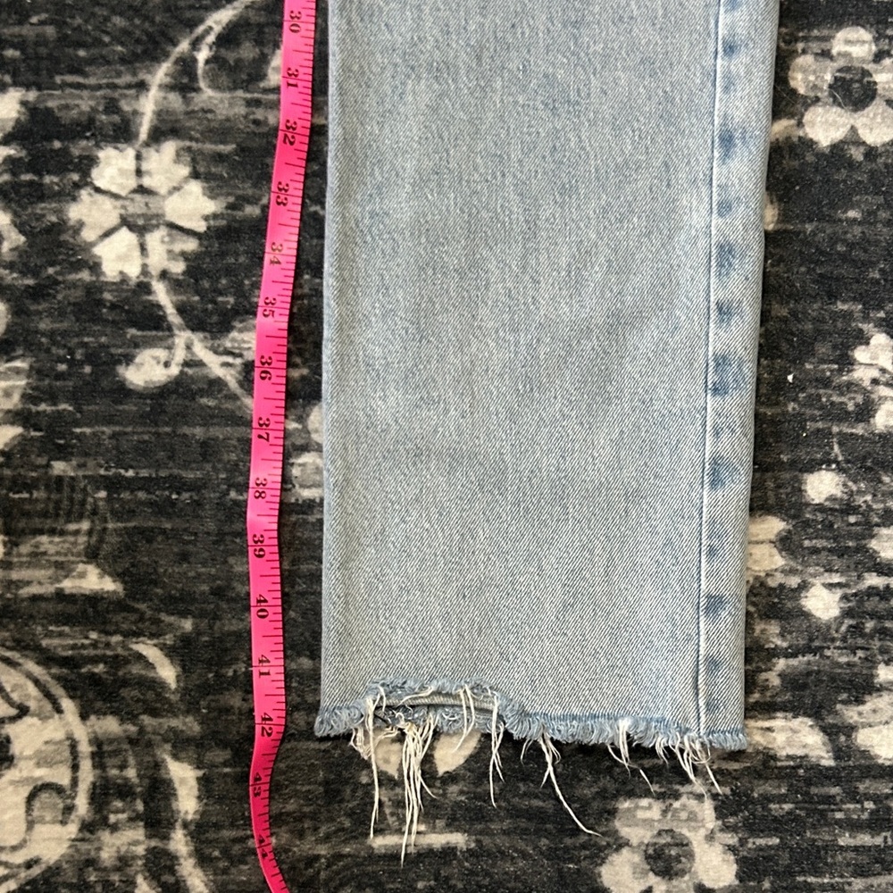Agolde Light Blue Straight Leg Jeans - Picture 5 of 5